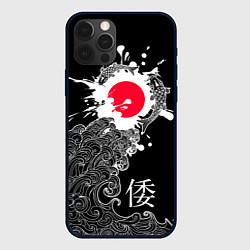 Чехол для iPhone 12 Pro Max Япония - океан, цвет: 3D-черный