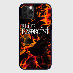 Чехол для iPhone 12 Pro Max Blue Exorcist red lava, цвет: 3D-черный