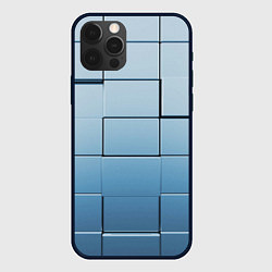 Чехол для iPhone 12 Pro Max Текстура кубы выпуклые, цвет: 3D-черный