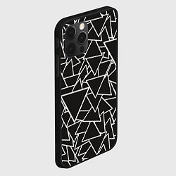 Чехол для iPhone 12 Pro Max Черный треугольник, цвет: 3D-черный — фото 2