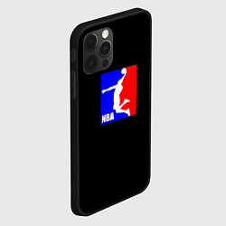 Чехол для iPhone 12 Pro Max НБА спорт лого, цвет: 3D-черный — фото 2
