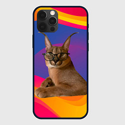 Чехол для iPhone 12 Pro Max Мем кот Шлепа, цвет: 3D-черный