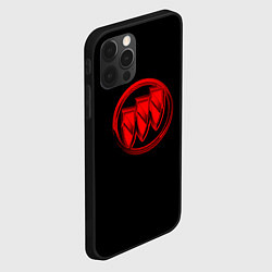 Чехол для iPhone 12 Pro Max Buick red logo, цвет: 3D-черный — фото 2