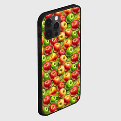 Чехол для iPhone 12 Pro Max Ароматные сочные яблоки, цвет: 3D-черный — фото 2