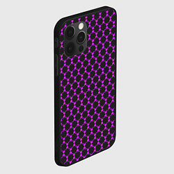 Чехол для iPhone 12 Pro Max Паттерн сетчатый, цвет: 3D-черный — фото 2