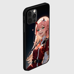 Чехол для iPhone 12 Pro Max Милый во франксе - zero two, цвет: 3D-черный — фото 2