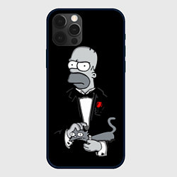 Чехол для iPhone 12 Pro Max Homer - the godfather, цвет: 3D-черный