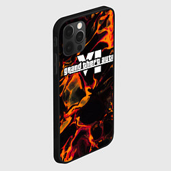 Чехол для iPhone 12 Pro Max GTA6 red lava, цвет: 3D-черный — фото 2