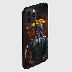 Чехол для iPhone 12 Pro Max PUBG персонаж - город в огне, цвет: 3D-черный — фото 2