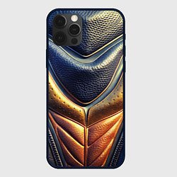 Чехол iPhone 12 Pro Max Футуристический текстурный костюм из кожи