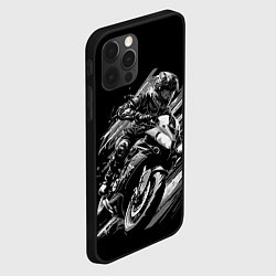 Чехол для iPhone 12 Pro Max Спорт байк, цвет: 3D-черный — фото 2