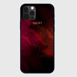 Чехол для iPhone 12 Pro Max Smile and colors, цвет: 3D-черный
