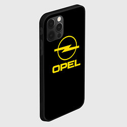 Чехол для iPhone 12 Pro Max Opel yellow, цвет: 3D-черный — фото 2