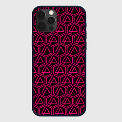 Чехол iPhone 12 Pro Max Linkin park pink logo