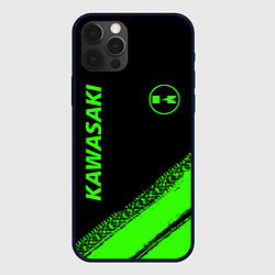 Чехол для iPhone 12 Pro Max Kawasaki - logo, цвет: 3D-черный