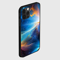 Чехол для iPhone 12 Pro Max Космический пейзаж - галактики, цвет: 3D-черный — фото 2