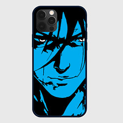 Чехол iPhone 12 Pro Max Лицо самурая в стиле манга - manga guy