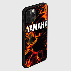 Чехол для iPhone 12 Pro Max Yamaha red lava, цвет: 3D-черный — фото 2