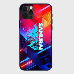 Чехол iPhone 12 Pro Max Samurai neon game