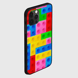 Чехол для iPhone 12 Pro Max Блоки цветового конструктора, цвет: 3D-черный — фото 2