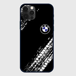 Чехол для iPhone 12 Pro Max BMW : автомобильные текстуры шин, цвет: 3D-черный