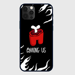 Чехол iPhone 12 Pro Max Among us fire game