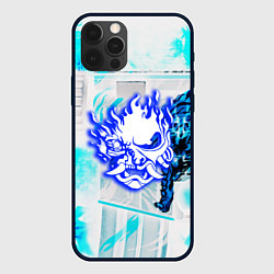 Чехол для iPhone 12 Pro Max Samurai logo howl, цвет: 3D-черный