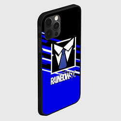 Чехол для iPhone 12 Pro Max Rainbow six geometry steel, цвет: 3D-черный — фото 2