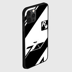 Чехол для iPhone 12 Pro Max Rockstar game pattern, цвет: 3D-черный — фото 2