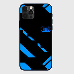 Чехол iPhone 12 Pro Max PUBG blue geometry