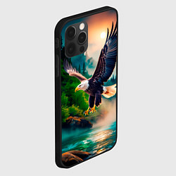 Чехол для iPhone 12 Pro Max Полет орла, цвет: 3D-черный — фото 2