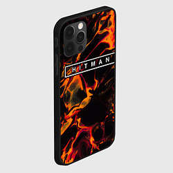 Чехол для iPhone 12 Pro Max Hitman red lava, цвет: 3D-черный — фото 2