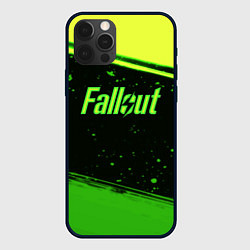 Чехол для iPhone 12 Pro Max Fallout toxic line, цвет: 3D-черный