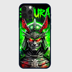 Чехол для iPhone 12 Pro Max Samurai green, цвет: 3D-черный