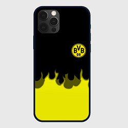 Чехол для iPhone 12 Pro Max Borussia fire fc, цвет: 3D-черный