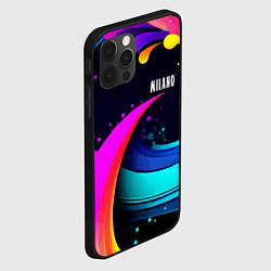 Чехол для iPhone 12 Pro Max Neon abstraction - Milano, цвет: 3D-черный — фото 2