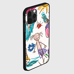 Чехол для iPhone 12 Pro Max Детский принт, цвет: 3D-черный — фото 2