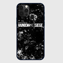 Чехол для iPhone 12 Pro Max Rainbow Six black ice, цвет: 3D-черный