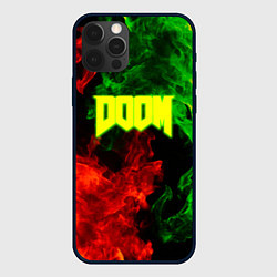 Чехол для iPhone 12 Pro Max Doom Eternal fire, цвет: 3D-черный