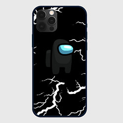 Чехол для iPhone 12 Pro Max Among us storm black, цвет: 3D-черный