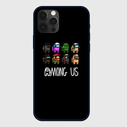 Чехол для iPhone 12 Pro Max Among us game, цвет: 3D-черный