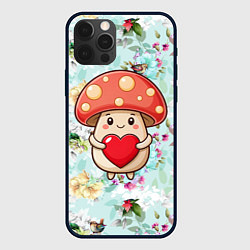 Чехол iPhone 12 Pro Max Мухомор с сердечком милый