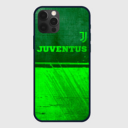 Чехол для iPhone 12 Pro Max Juventus - green gradient посередине, цвет: 3D-черный