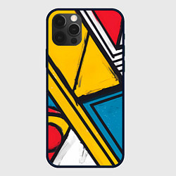 Чехол для iPhone 12 Pro Max Загаражное граффити, цвет: 3D-черный
