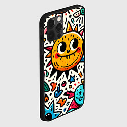 Чехол для iPhone 12 Pro Max Doodle parade, цвет: 3D-черный — фото 2