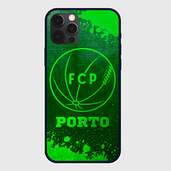 Чехол для iPhone 12 Pro Max Porto - green gradient, цвет: 3D-черный
