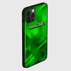 Чехол для iPhone 12 Pro Max Minecraft кислотная геометрия, цвет: 3D-черный — фото 2