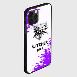 Чехол для iPhone 12 Pro Max The Witcher 2077 неоновые краски, цвет: 3D-черный — фото 2