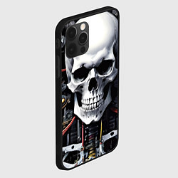 Чехол для iPhone 12 Pro Max Cyber skull - ai art, цвет: 3D-черный — фото 2