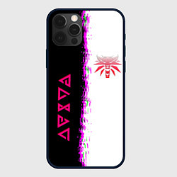 Чехол для iPhone 12 Pro Max The Witcher logo краски, цвет: 3D-черный